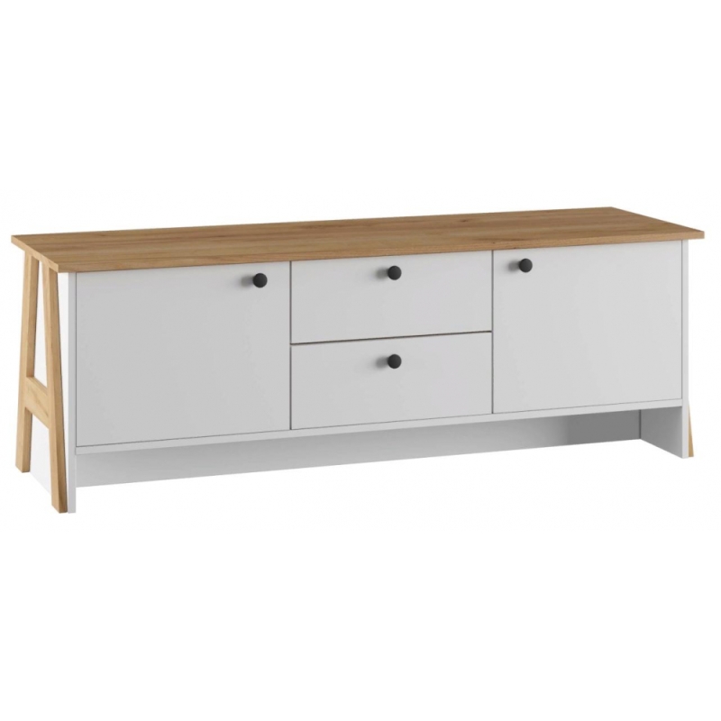 ТВ-тумба Теодора белый / крафт золотой