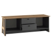 ТВ-тумба Теодора графит / крафт золотой