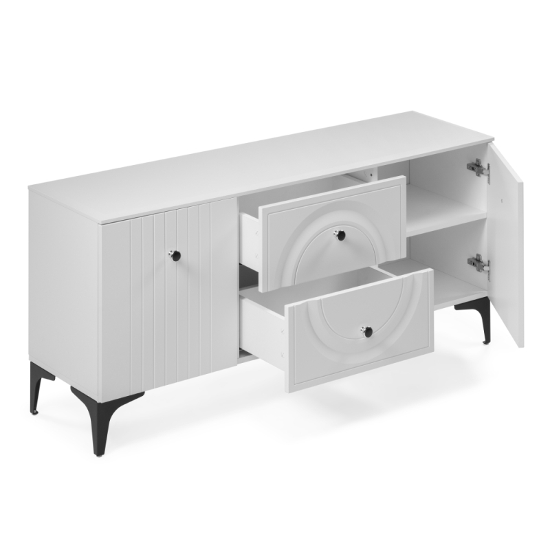 ТВ-тумба Вестра белый шагрень