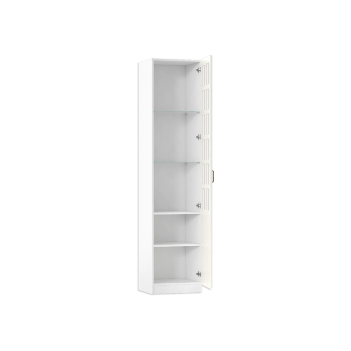 Витрина Ливерпуль белый / ясень ваниль