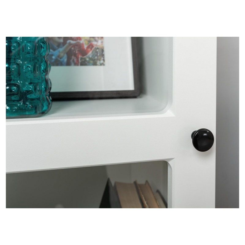 Витрина Опра 16.394.03 белый PE шагрень / дуб золотой craft