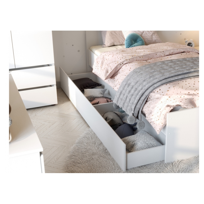 Выдвижной ящик Валенсия белый текстурный