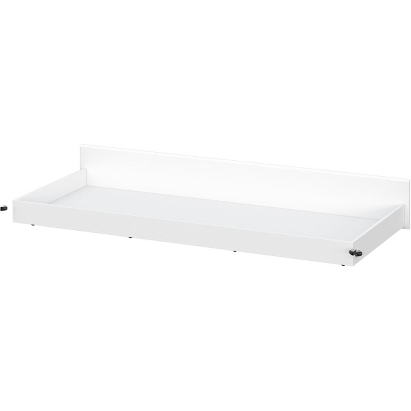 Выкатная кровать Валенсия 80х190 белый текстурный