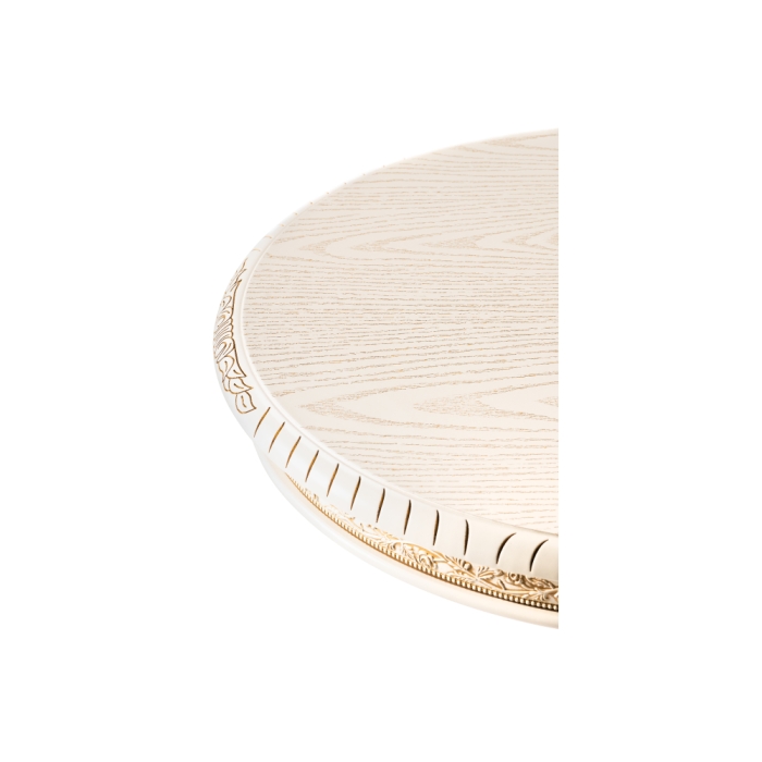 Журнальный столик Бернард 70х63 крем с золотой патиной