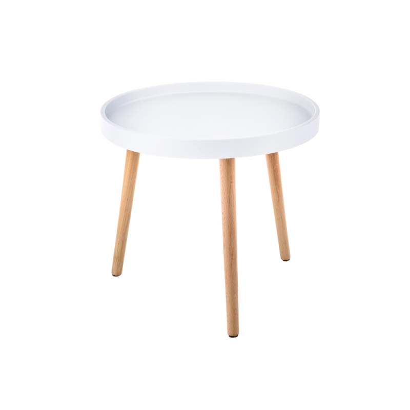 Журнальный столик Hof 50х45 white / wood