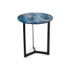 Журнальный столик Роб D-450 45х50 лазурит / черный