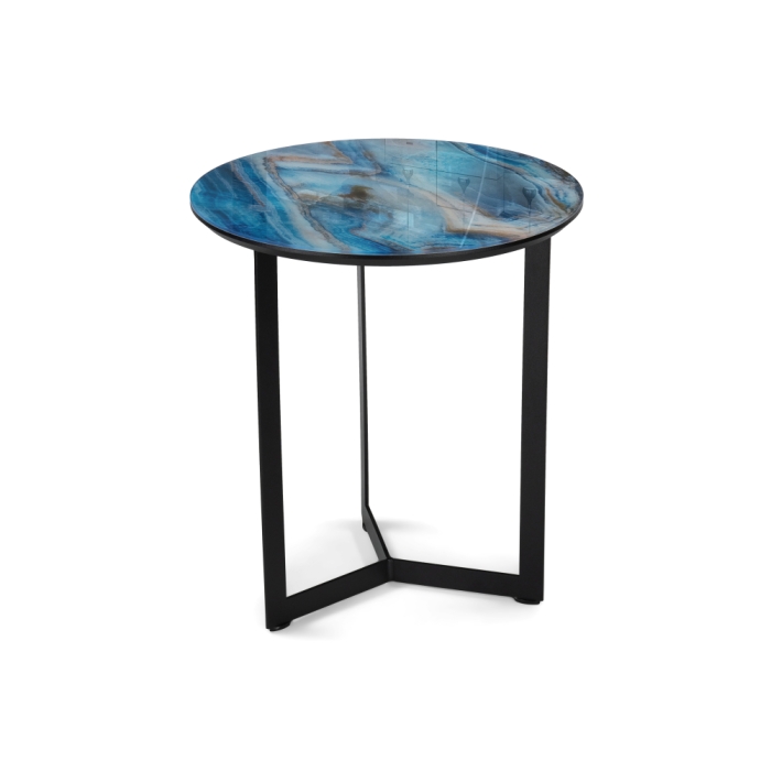 Журнальный столик Роб D-450 45х50 лазурит / черный
