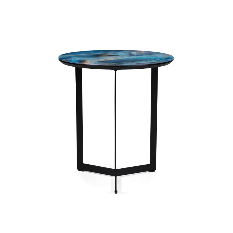 Журнальный столик Роб D-450 45х50 лазурит / черный