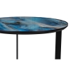 Журнальный столик Роб D-450 45х50 лазурит / черный