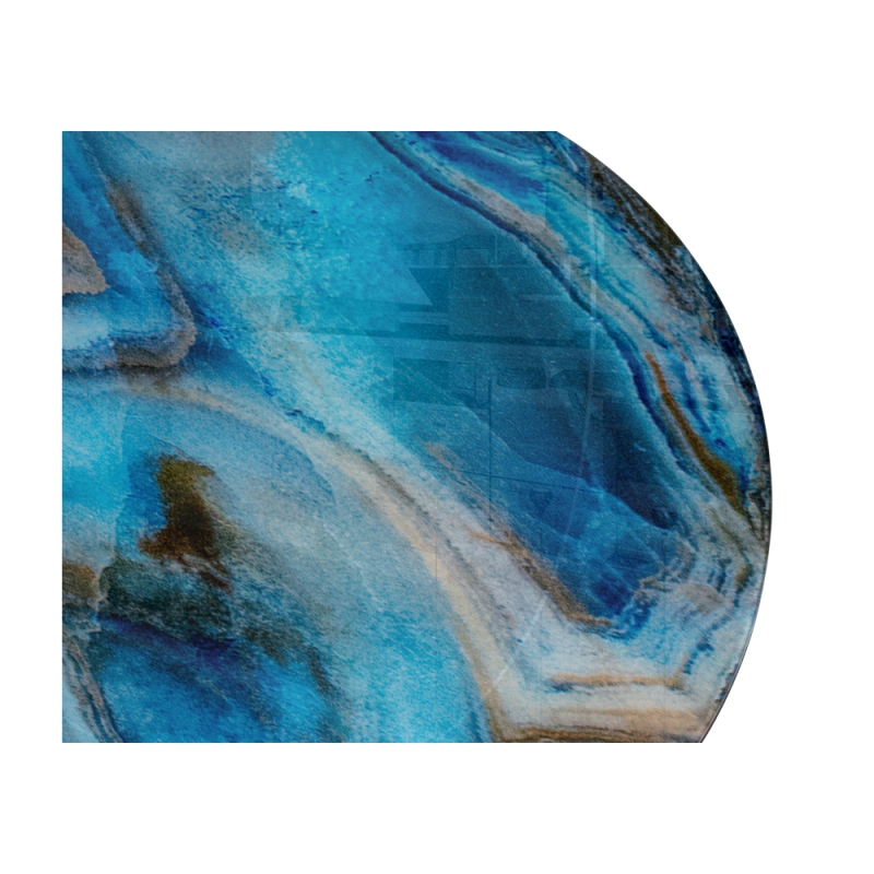 Журнальный столик Роб D-450 45х50 лазурит / черный