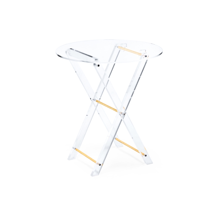 Журнальный столик складной Spirit 40x45 clear / gold