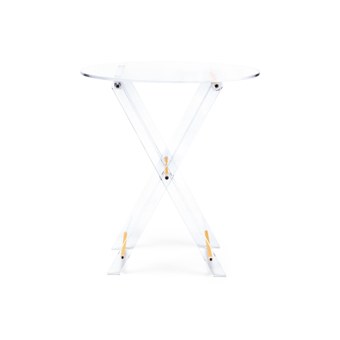 Журнальный столик складной Spirit 40x45 clear / gold