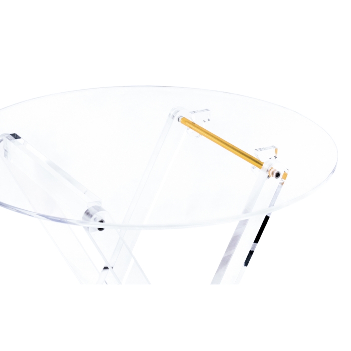 Журнальный столик складной Spirit 40x45 clear / gold