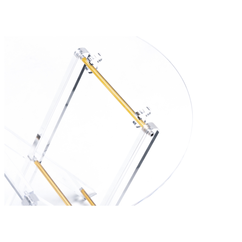 Журнальный столик складной Spirit 40x45 clear / gold