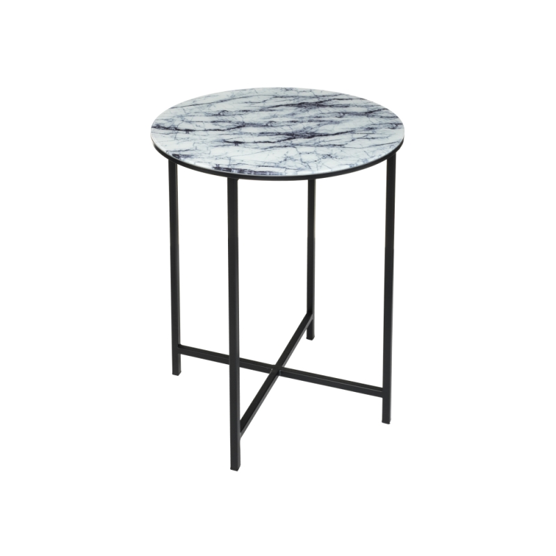 Журнальный столик Волопас 48х60 белый мрамор