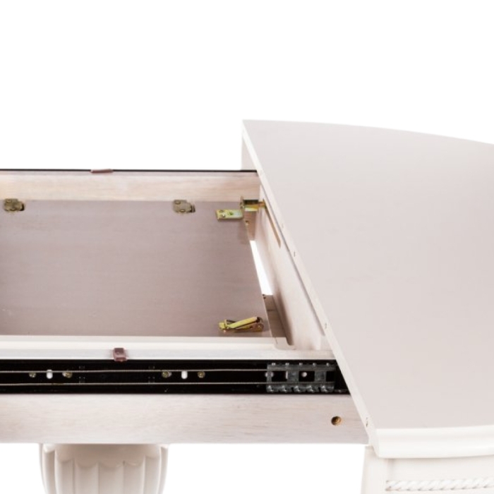 Стол раскладной Toskana 90(125)х90х75 молочно-белый