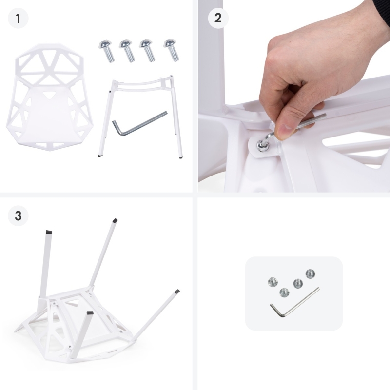 Стул One PC-015 белый