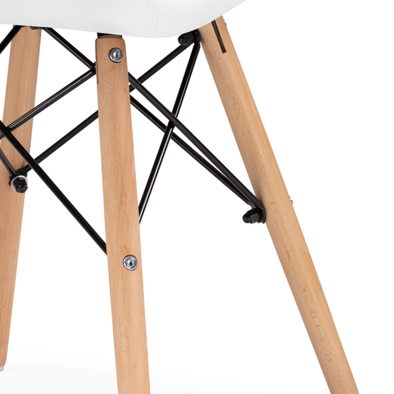 Деревянный стул PC-027 black / white