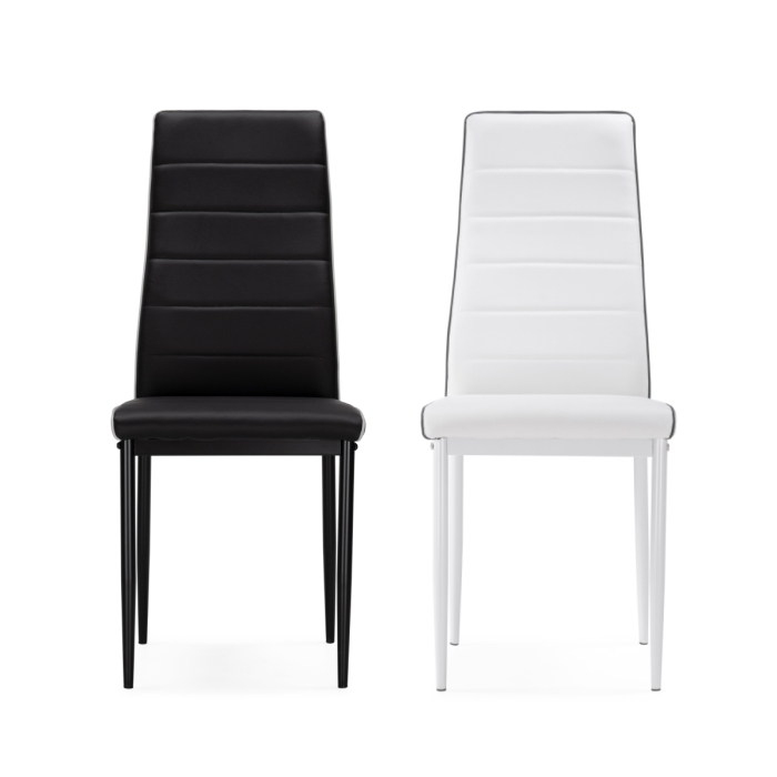 Стул на металлокаркасе DC2-001 black / white