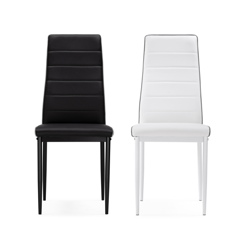 Стул на металлокаркасе DC2-001 black / white