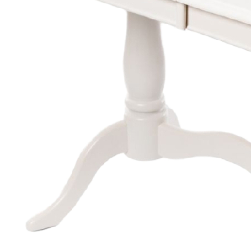 Стол раскладной EV Elva 120(159)х80х75 молочный