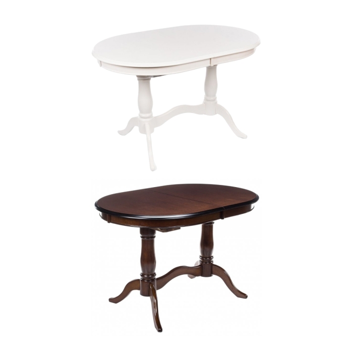 Стол раскладной EV Elva 120(159)х80х75 молочный