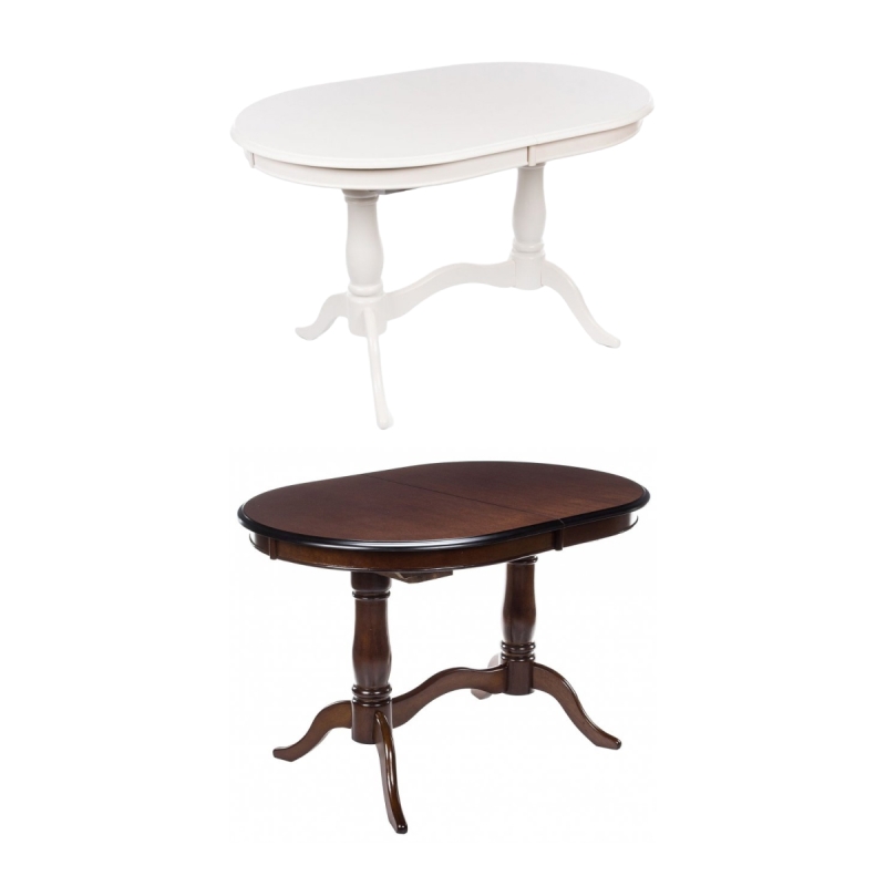 Стол раскладной EV Elva 120(159)х80х75 молочный