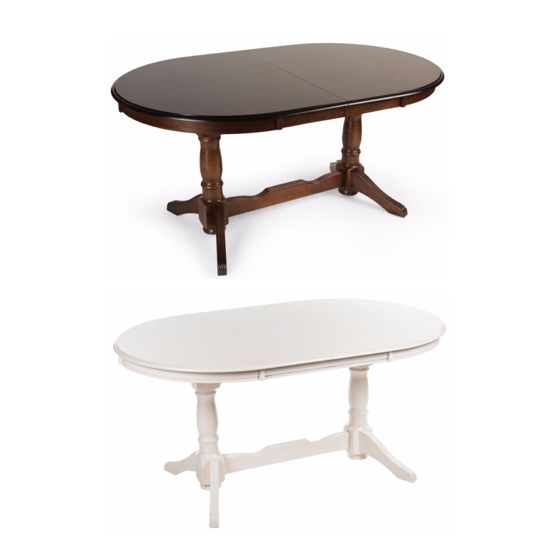 Стол раскладной Europa 160(276)х100х75 молочный