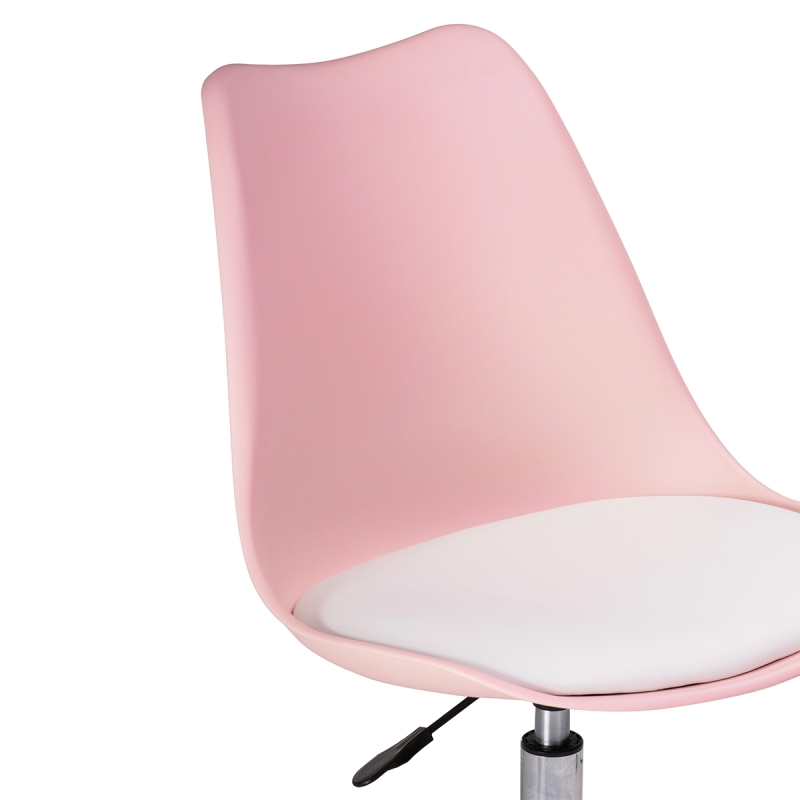 Компьютерное кресло Kolin pink / white