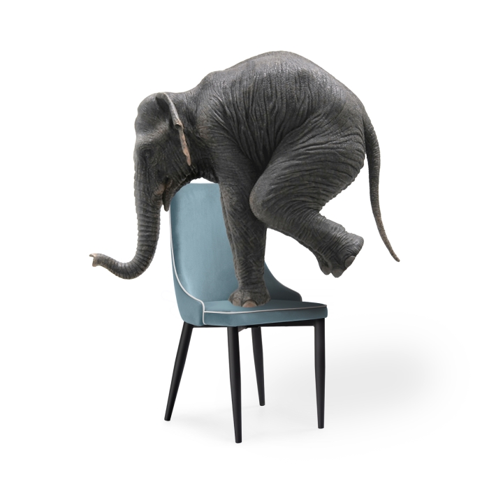 Стул на металлокаркасе Kora 1 light blue / white / black