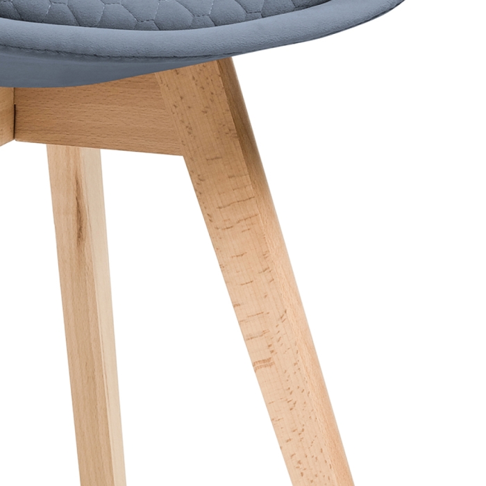 Деревянный стул Bonuss blue / wood