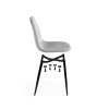 Стул на металлокаркасе Lilu light grey / black