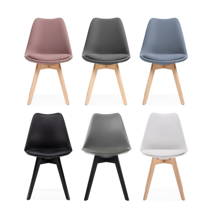 Деревянный стул Bonuss blue / wood