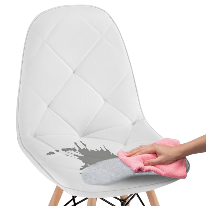 Деревянный стул Kvadro 1 white / wood