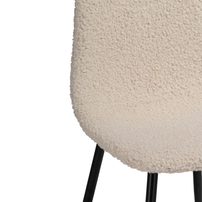 Стул на металлокаркасе Lilu white / black