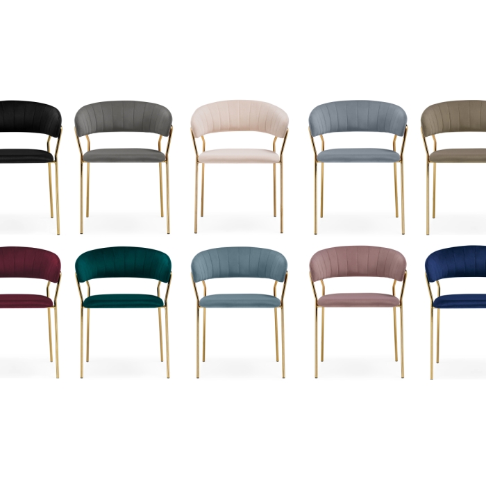 Стул на металлокаркасе Kamelia 1 light purple /gold