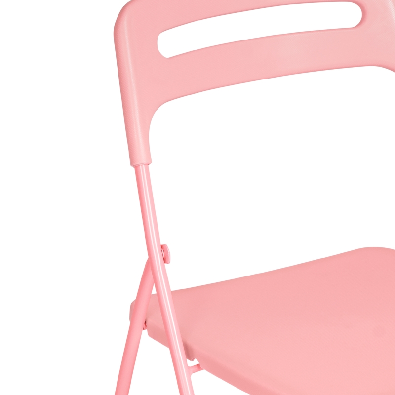 Пластиковый стул Fold складной pink