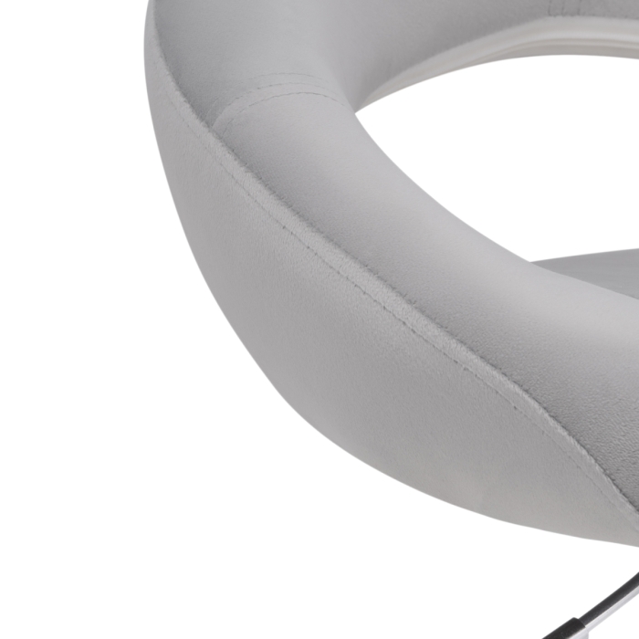 Барный стул Oazis gray fabric / chrome