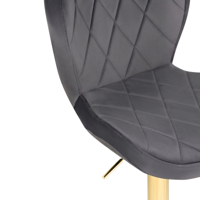 Барный стул Porch dark gray / golden