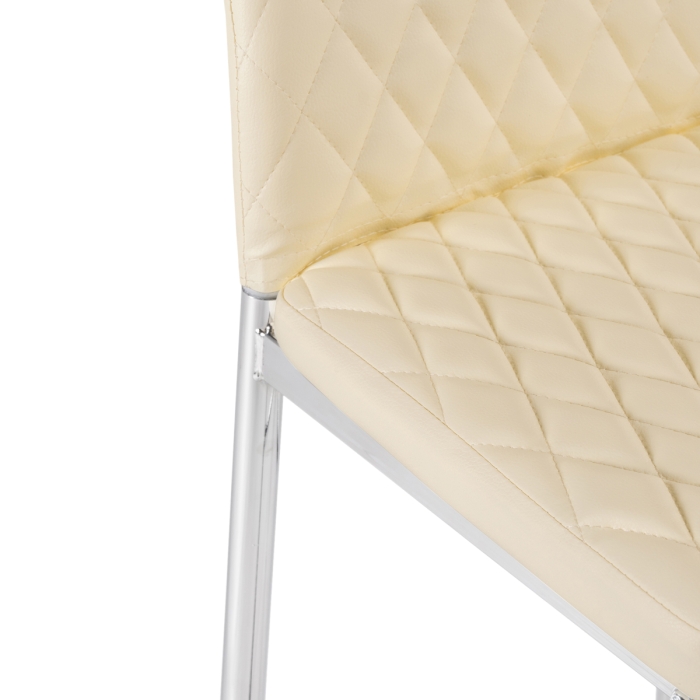 Барный стул Teon beige / chrome