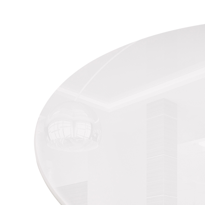 Стеклянный стол Rock 100х75 white / black