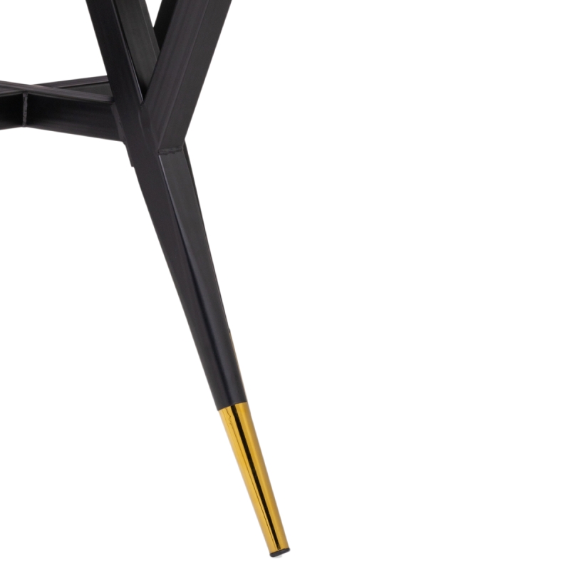 Стол Selina 80х72 black / gold