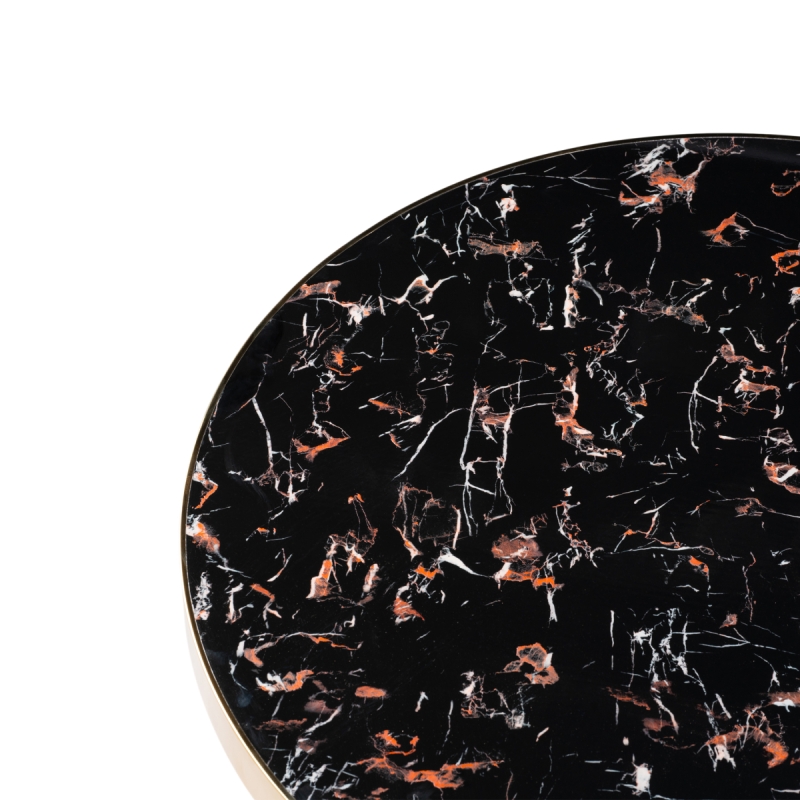 Стол Selina 80х72 black / gold