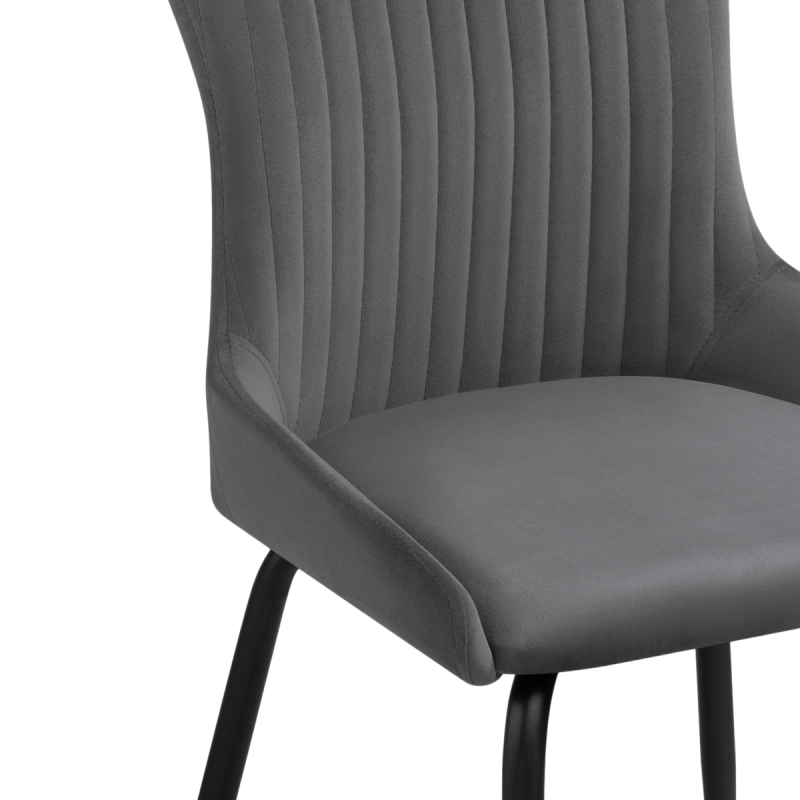 Стул на металлокаркасе Lado gray / black