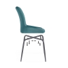 Стул на металлокаркасе Lado green / black