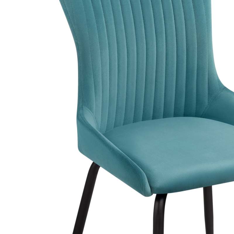 Стул на металлокаркасе Lado green / black