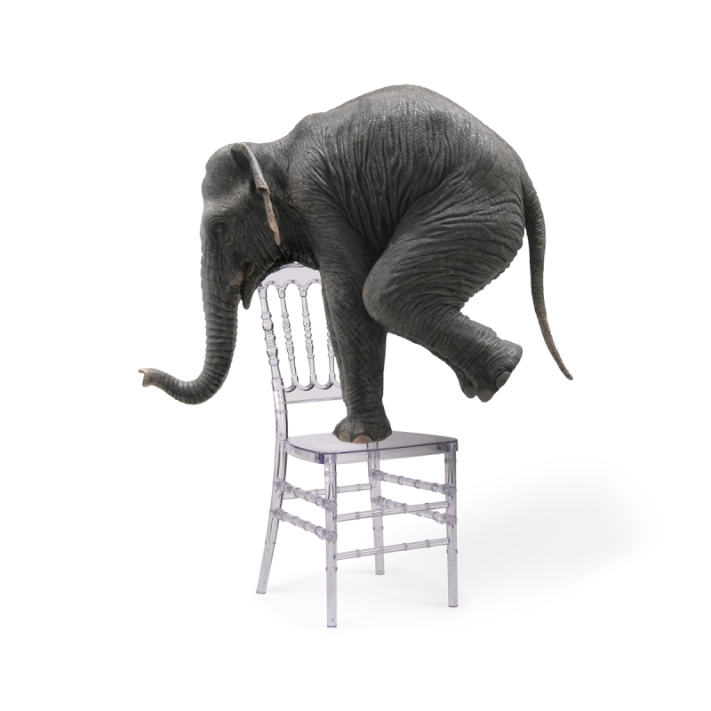 Пластиковый стул Chiavari 1 clear white