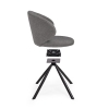 Стул на металлокаркасе Solomon крутящийся gray / black