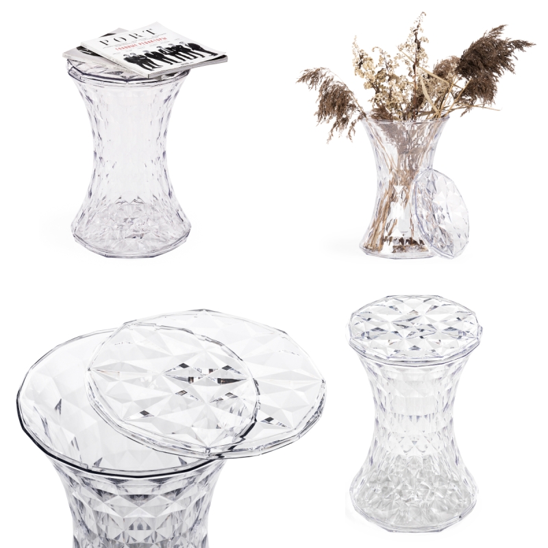 Стул-столик Button 30x47 clear