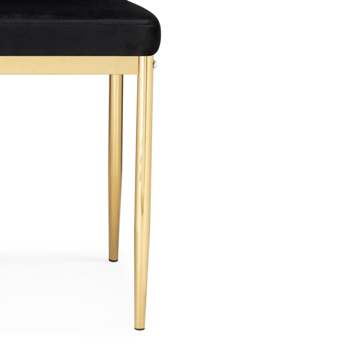 Стул на металлокаркасе Rek black / gold